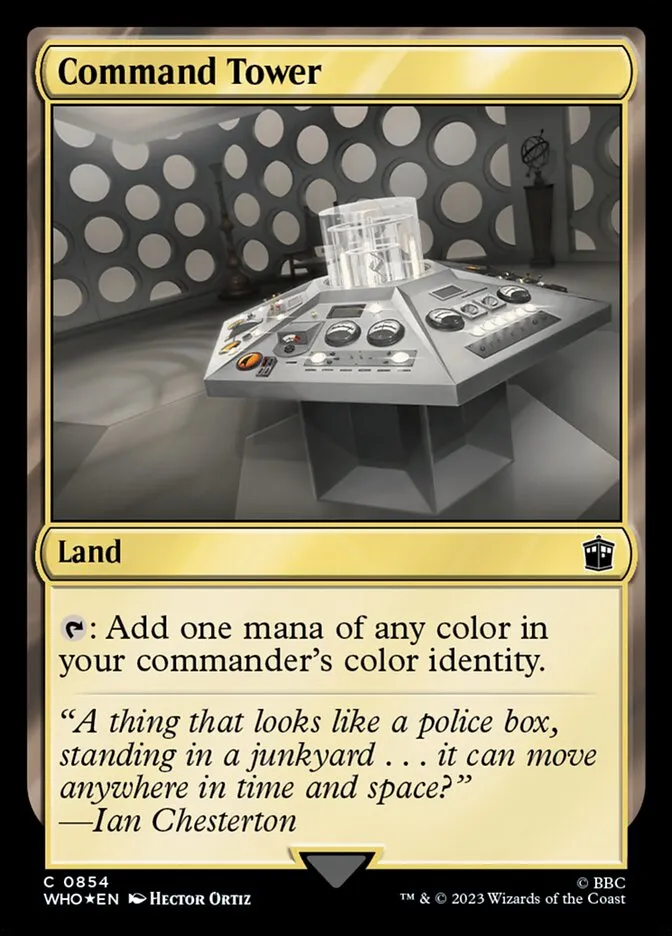 2023 Doctor Who Command Tower common #854 common card image