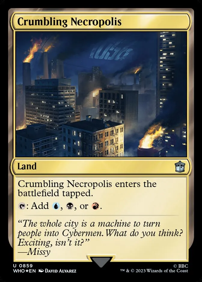 2023 Doctor Who Crumbling Necropolis #859 uncommon card image