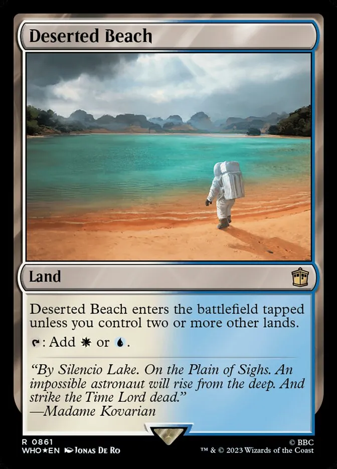 2023 Doctor Who Deserted Beach #861 rare card image