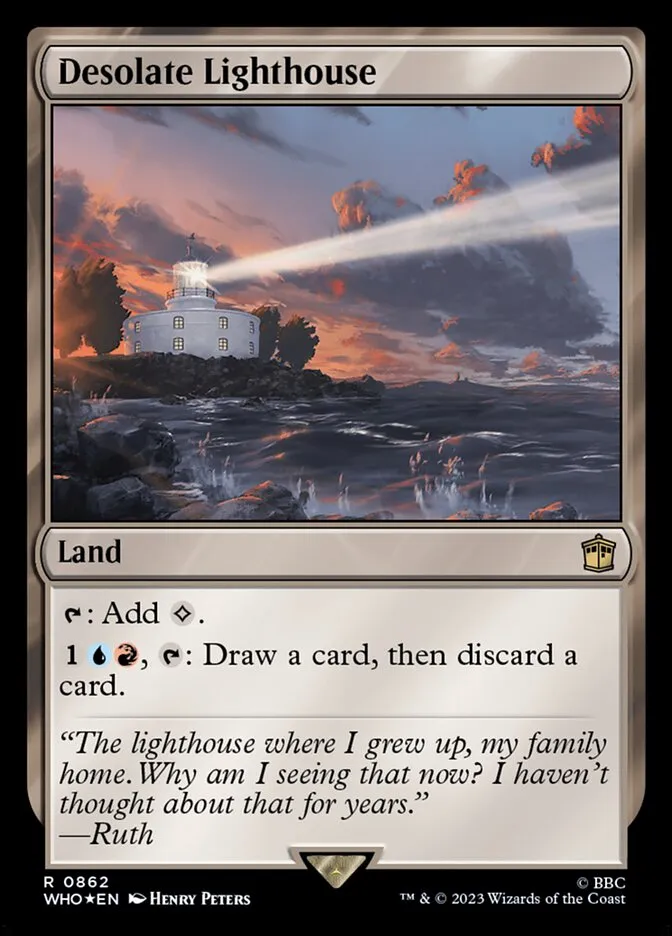 2023 Doctor Who Desolate Lighthouse #862 rare card image