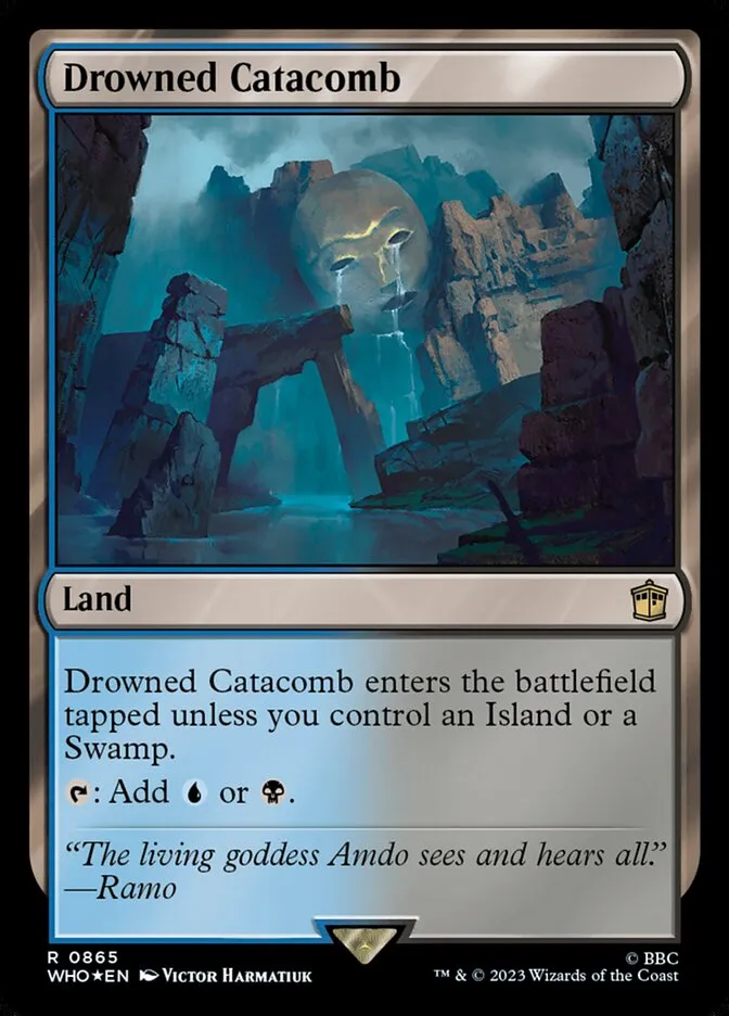 2023 Doctor Who Drowned Catacomb #865 rare card image