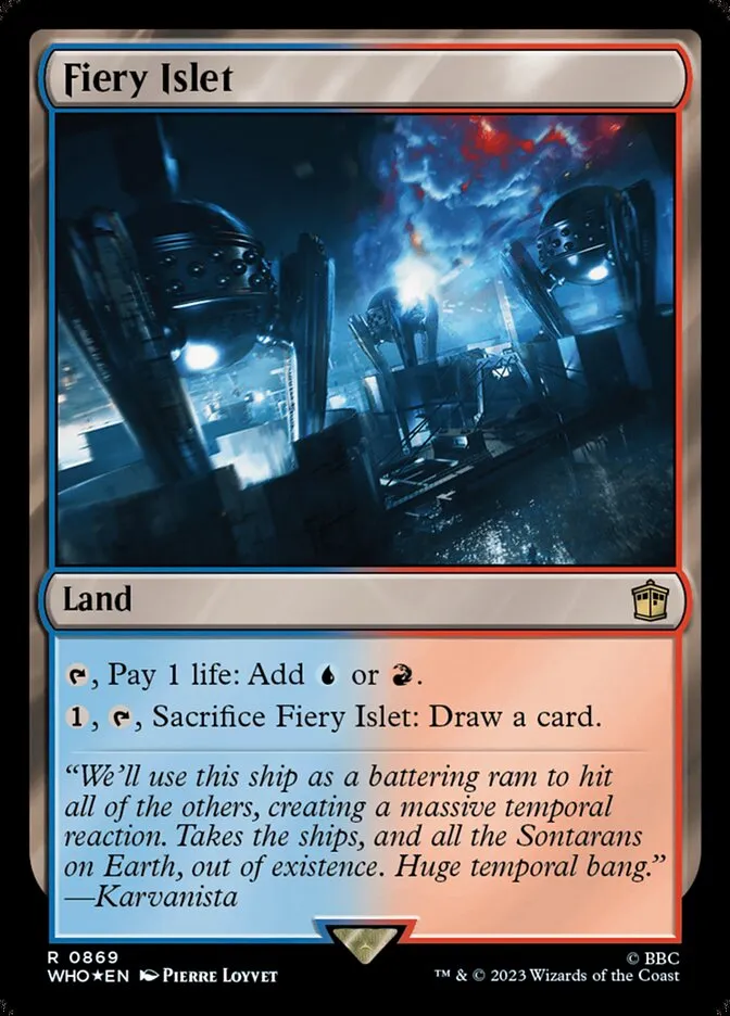 2023 Doctor Who Fiery Islet #869 rare card image