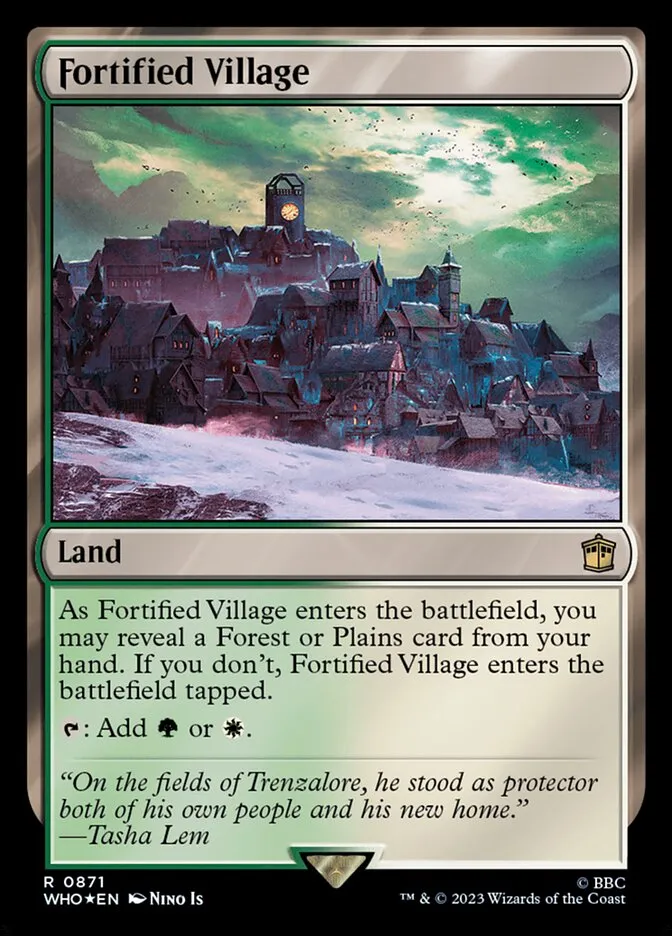 2023 Doctor Who Fortified Village #871 rare card image