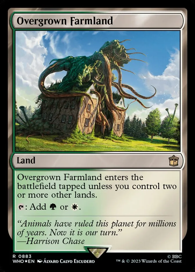 2023 Doctor Who Overgrown Farmland #883 rare card image