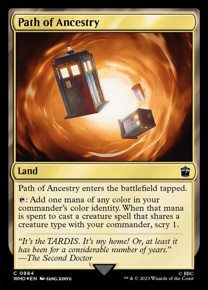 2023 Doctor Who Path of Ancestry #884 common card image