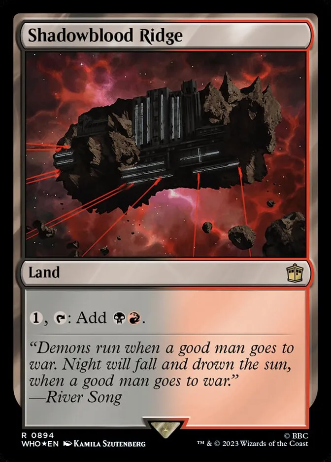 2023 Doctor Who Shadowblood Ridge #894 rare card image