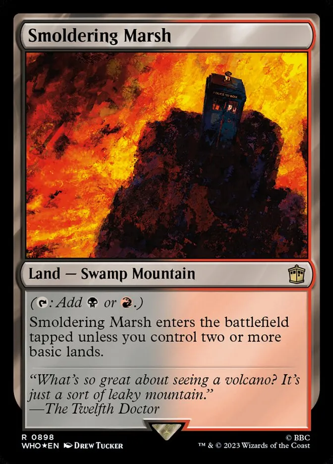 2023 Doctor Who Smoldering Marsh #898 rare card image