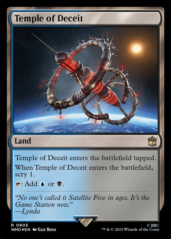 2023 Doctor Who Temple of Deceit #905 rare card image