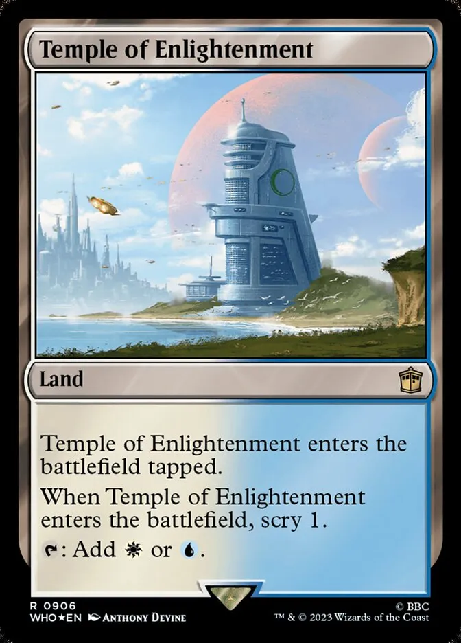 2023 Doctor Who Temple of Enlightenment #906 rare card image