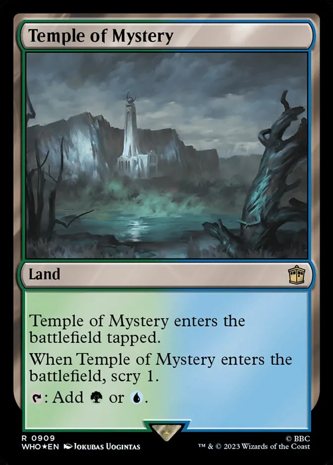 2023 Doctor Who Temple of Mystery #909 rare card image