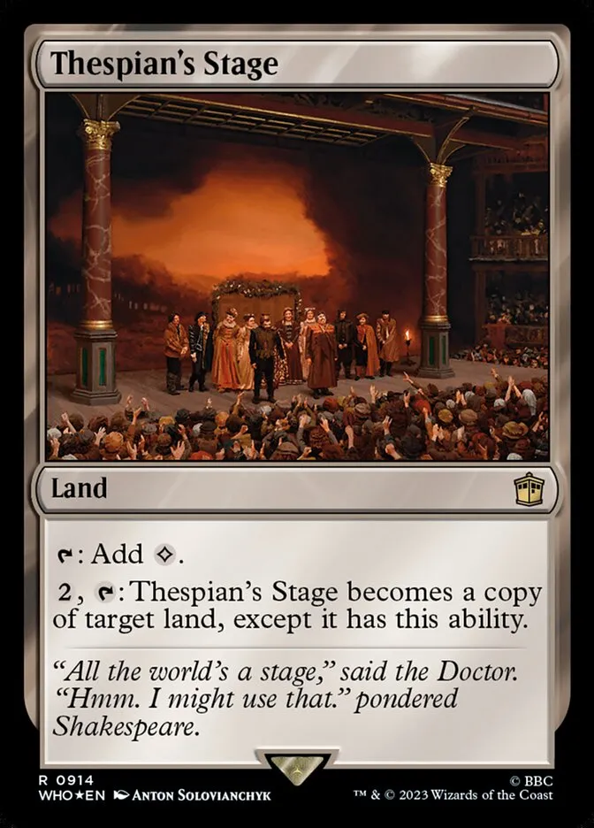 2023 Doctor Who Thespian's Stage #914 rare card image