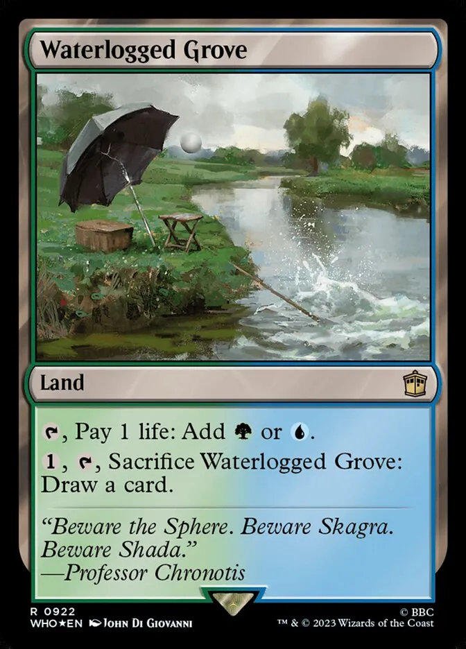 2023 Doctor Who Waterlogged Grove #922 rare card image