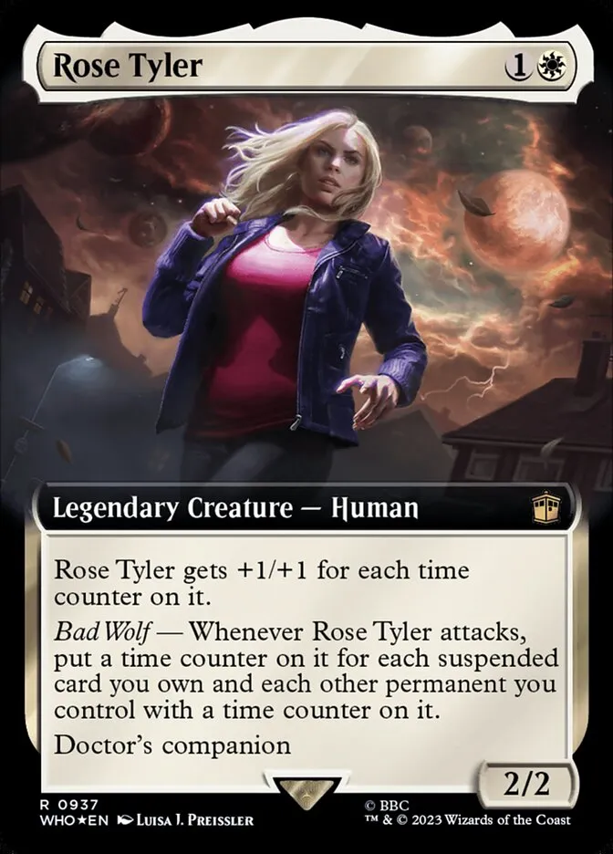 2023 Doctor Who Rose Tyler #937 rare card image