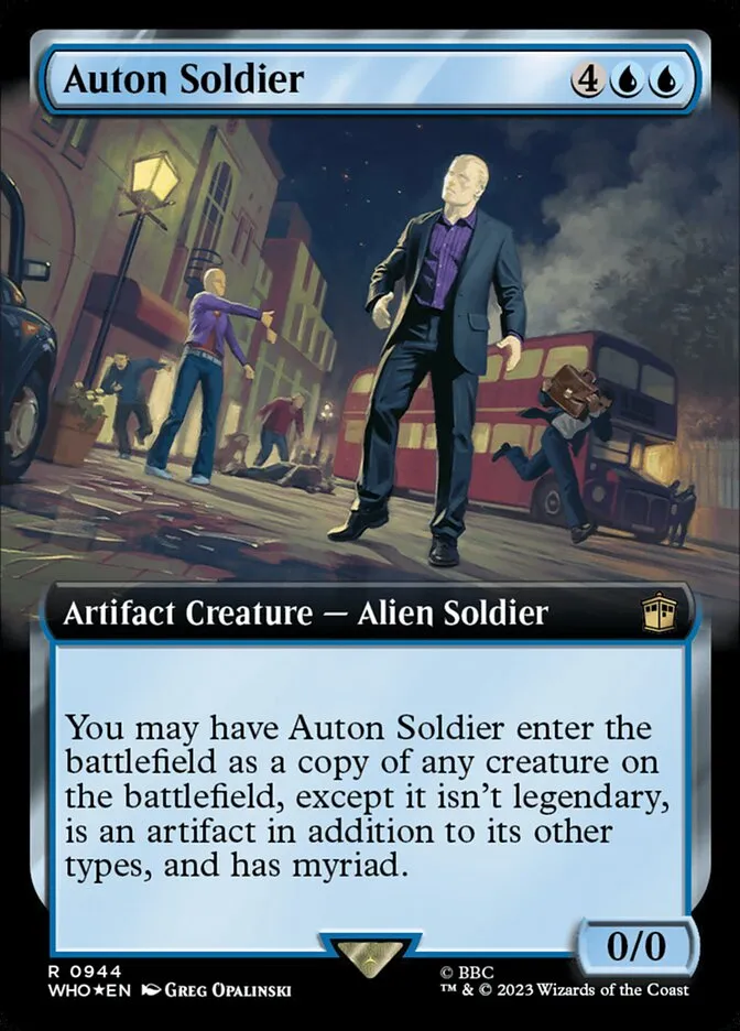 2023 Doctor Who Auton Soldier #944 rare card image