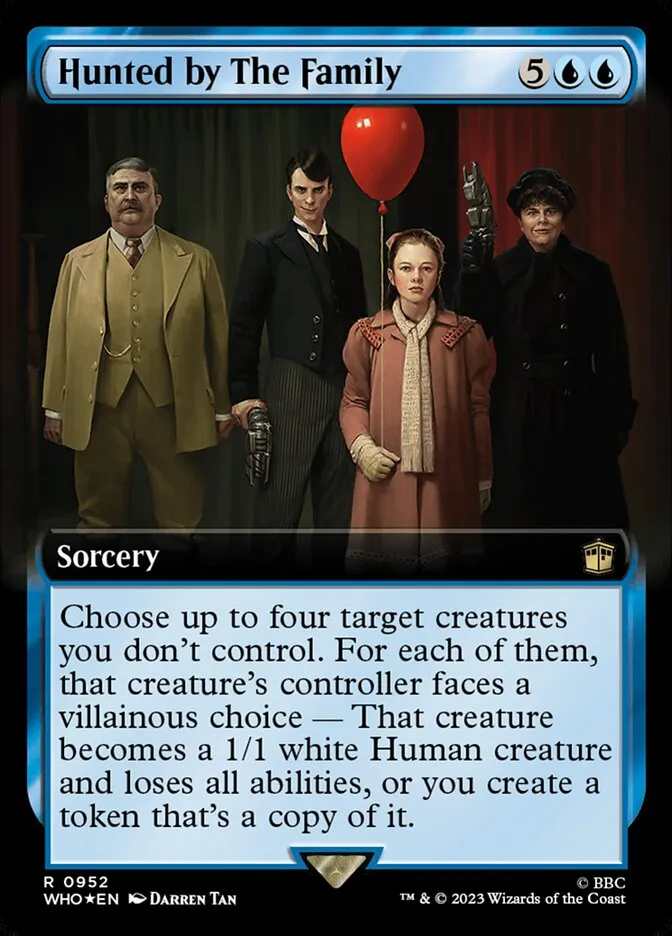 2023 Doctor Who Hunted by The Family #952 rare card image