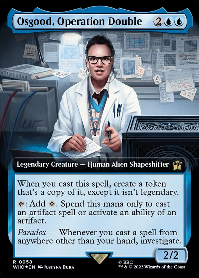 2023 Doctor Who Osgood, Operation Double #958 rare card image