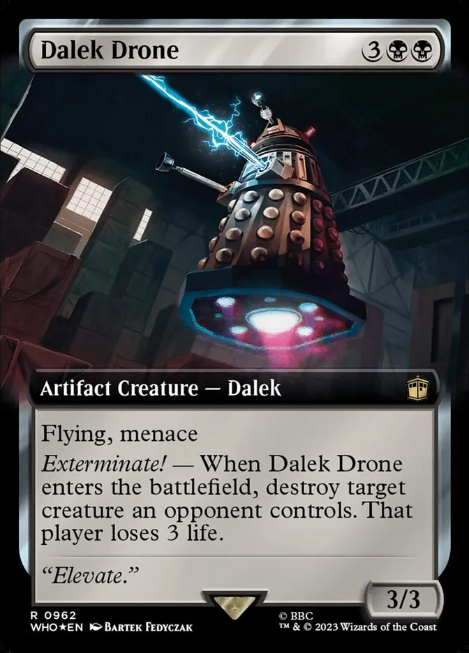 2023 Doctor Who Dalek Drone #962 rare card image