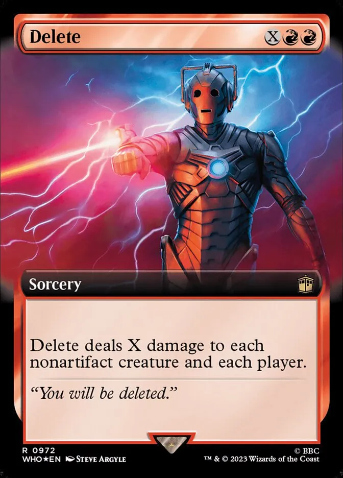 2023 Doctor Who Delete #972 rare card image