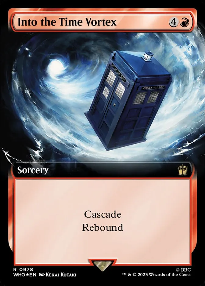 2023 Doctor Who Into the Time Vortex #978 rare card image