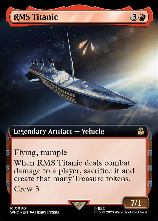 2023 Doctor Who RMS Titanic #980 rare card image