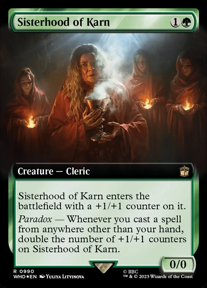 2023 Doctor Who Sisterhood of Karn #990 rare card image