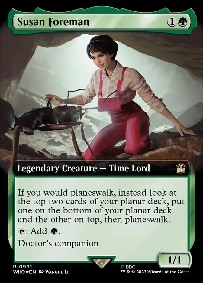 2023 Doctor Who Susan Foreman #991 rare card image