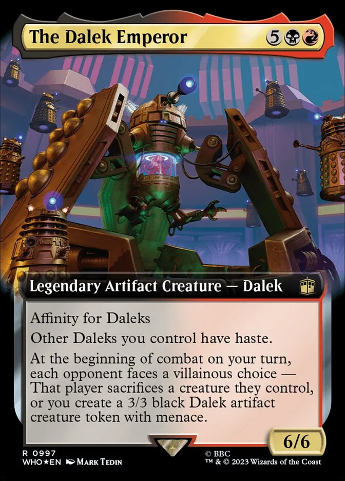 2023 Doctor Who The Dalek Emperor #997 rare card image