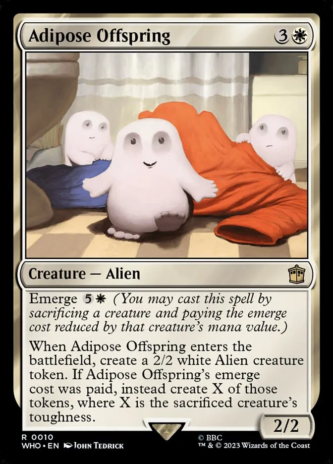 2023 Doctor Who Adipose Offspring rare #10 rare card image