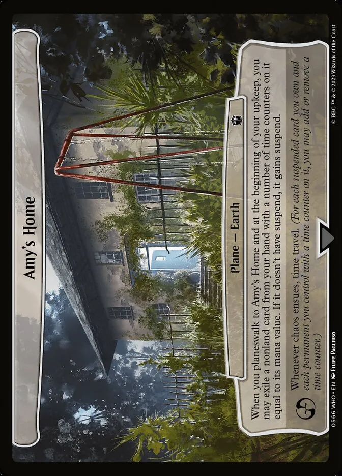 2023 Doctor Who Amy's Home common #566 common card image
