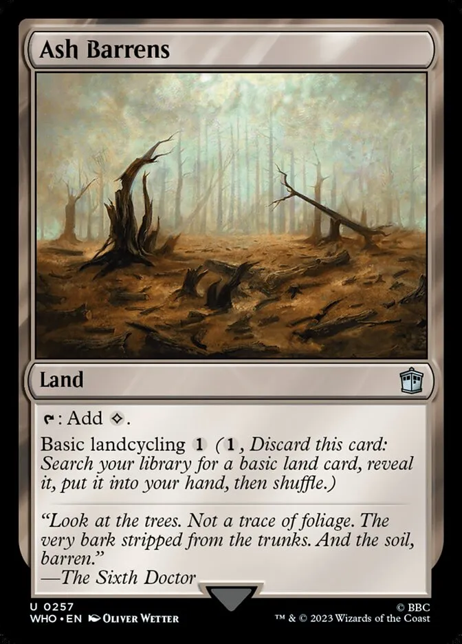 2023 Doctor Who Ash Barrens #257 uncommon card image