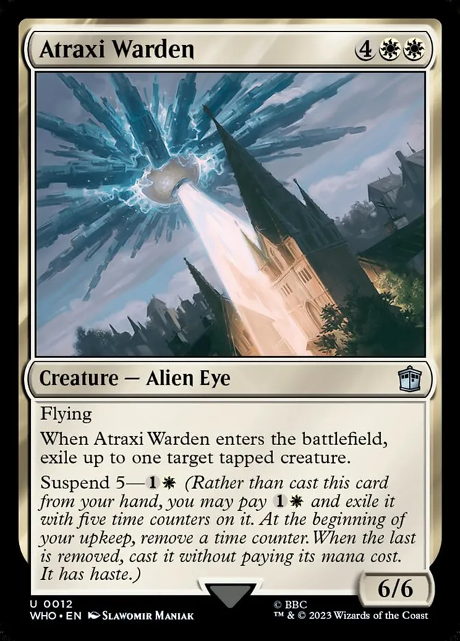 2023 Doctor Who Atraxi Warden uncommon #12 uncommon card image