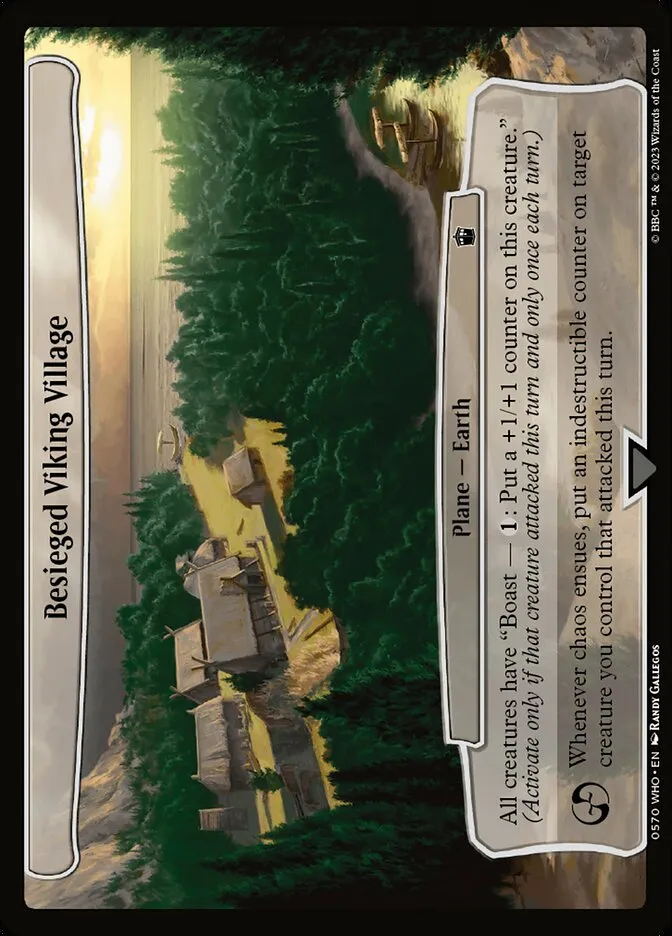 2023 Doctor Who Besieged Viking Village common #570 common card image