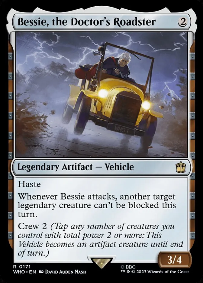 2023 Doctor Who Bessie, the Doctor's Roadster #171 rare card image