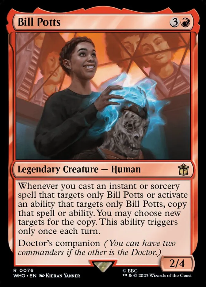 2023 Doctor Who Bill Potts #76 rare card image