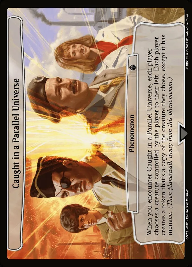 2023 Doctor Who Caught in a Parallel Universe common #572 common card image