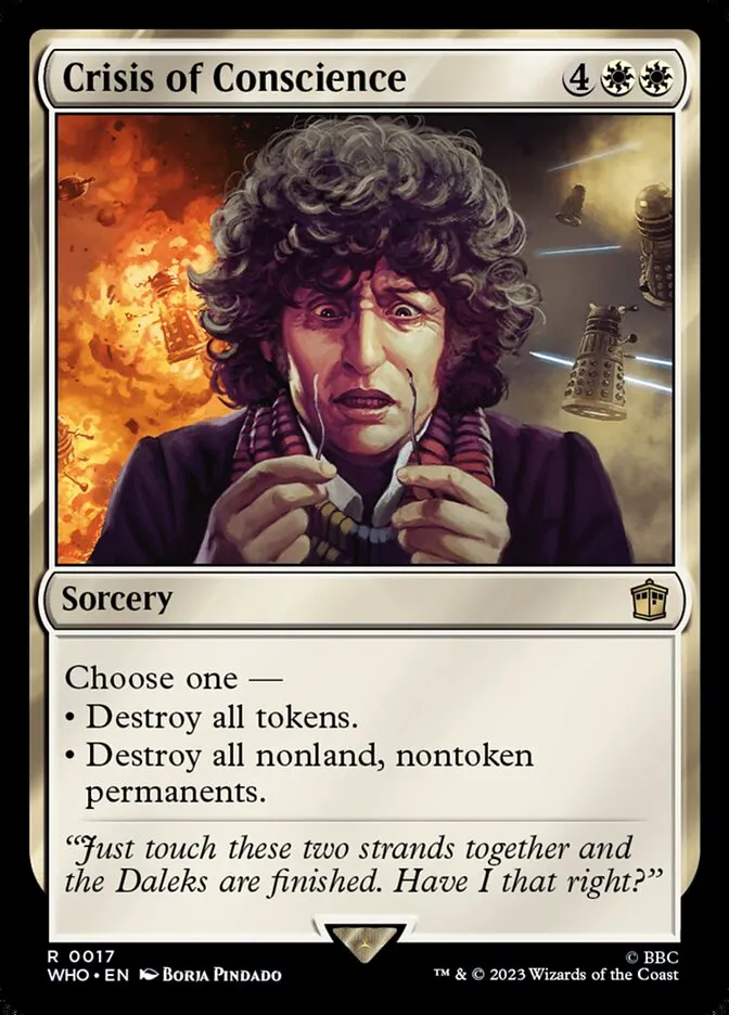 2023 Doctor Who Crisis of Conscience rare #17 rare card image