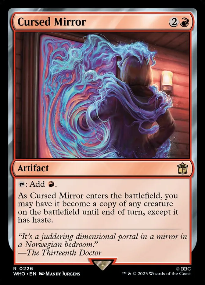 2023 Doctor Who Cursed Mirror #226 rare card image