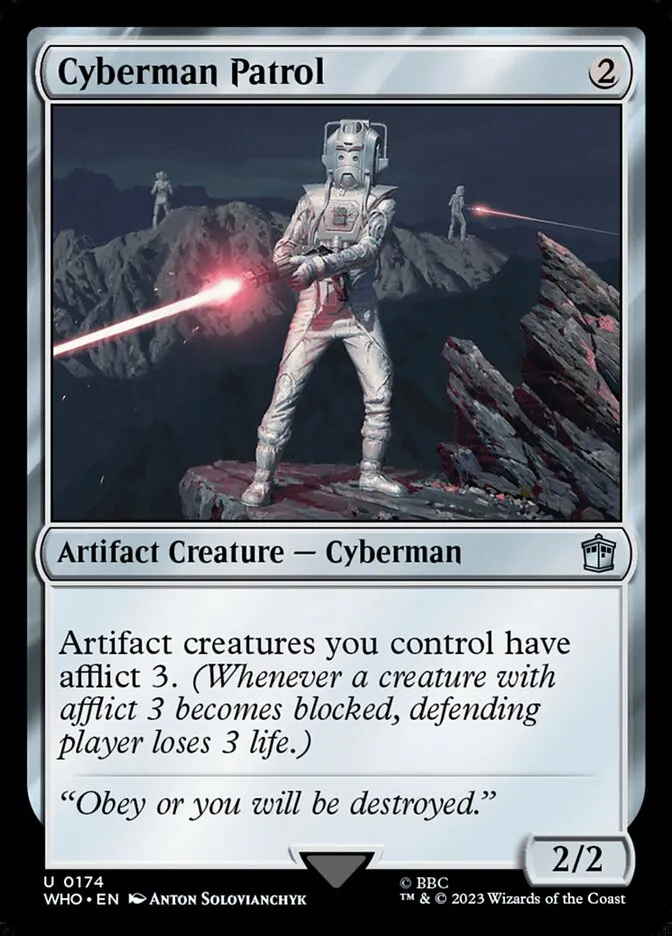 2023 Doctor Who Cyberman Patrol #174 uncommon card image