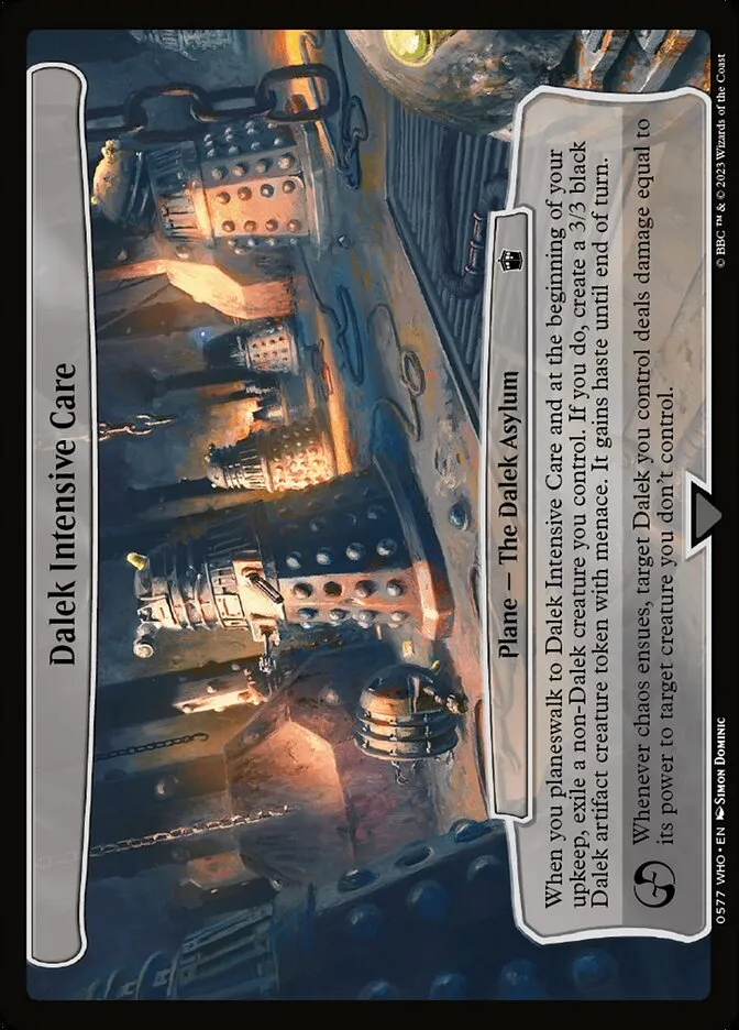 2023 Doctor Who Dalek Intensive Care common #577 common card image