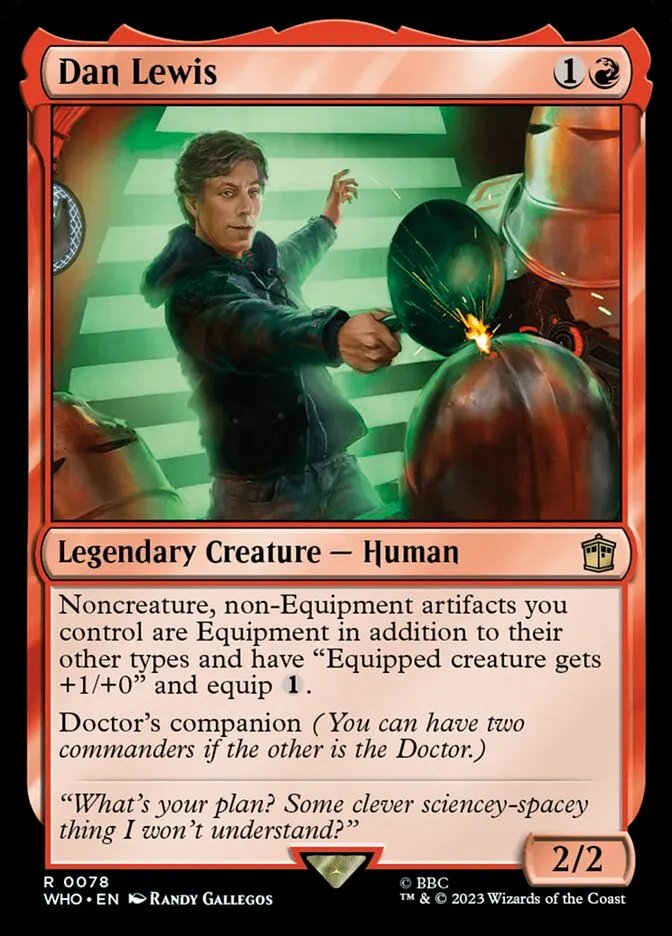 2023 Doctor Who Dan Lewis #78 rare card image