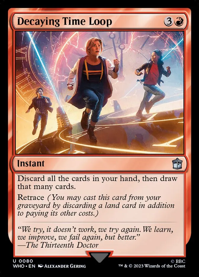 2023 Doctor Who Decaying Time Loop uncommon #80 uncommon card image
