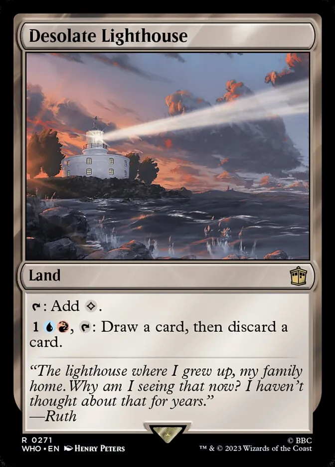 2023 Doctor Who Desolate Lighthouse #271 rare card image