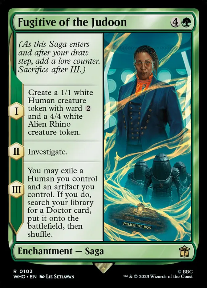 2023 Doctor Who Fugitive of the Judoon #103 rare card image