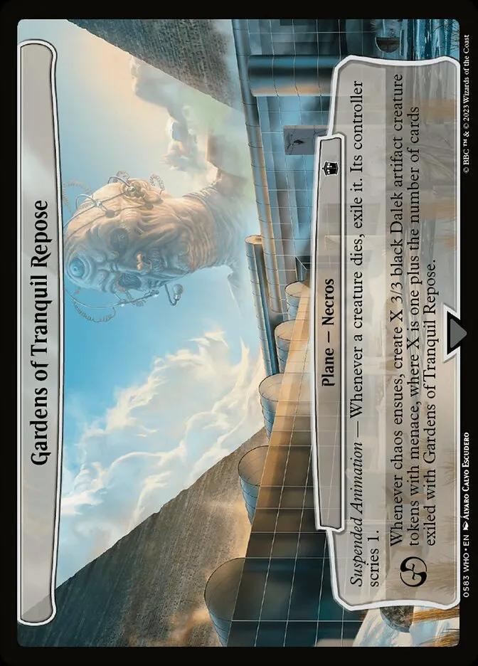 2023 Doctor Who Gardens of Tranquil Repose common #583 common card image