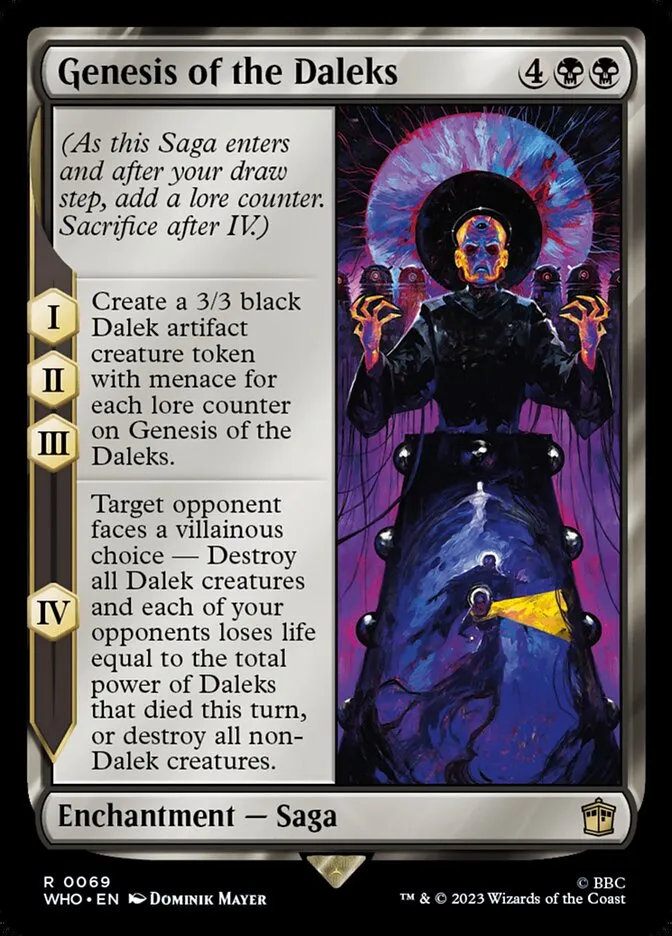 2023 Doctor Who Genesis of the Daleks rare #69 rare card image