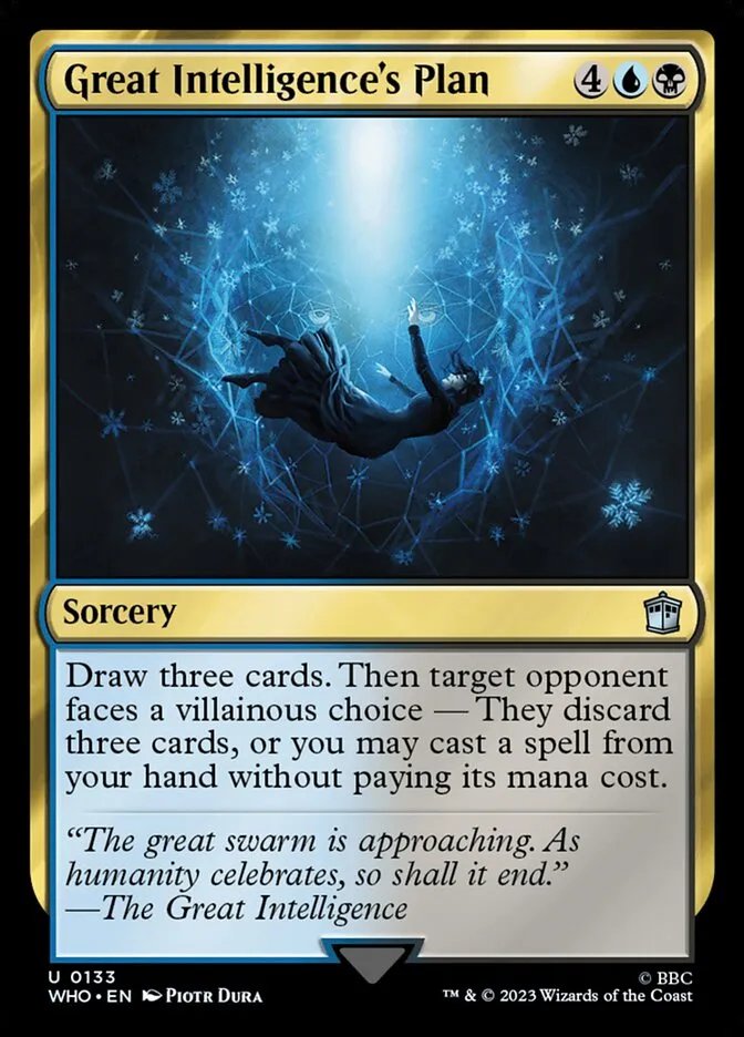 2023 Doctor Who Great Intelligence's Plan #133 uncommon card image
