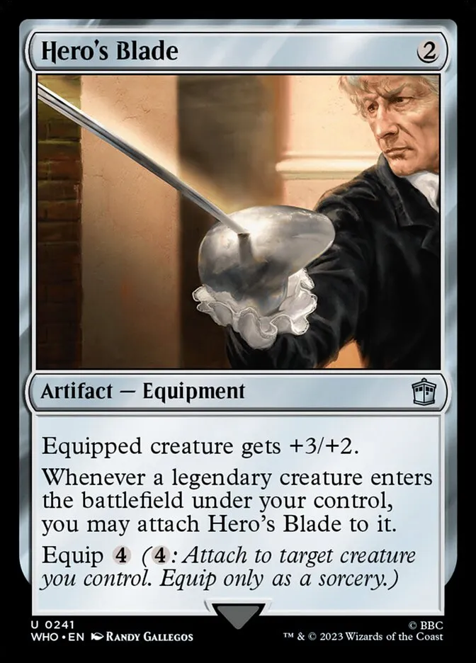 2023 Doctor Who Hero's Blade #241 uncommon card image