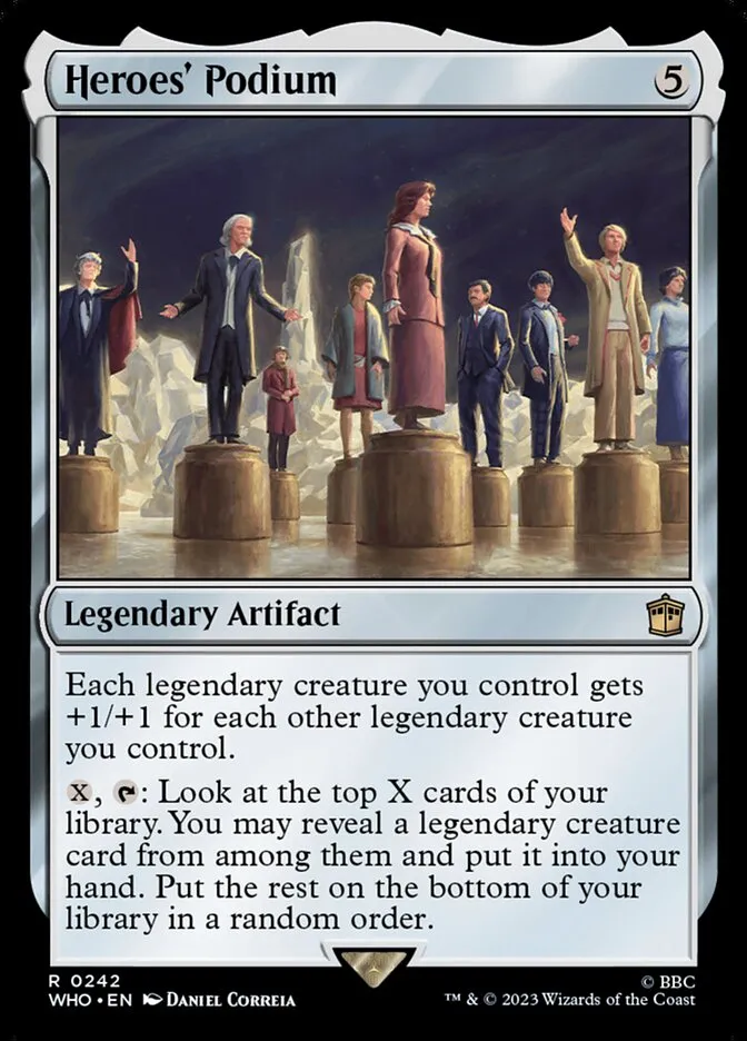 2023 Doctor Who Heroes' Podium #242 rare card image