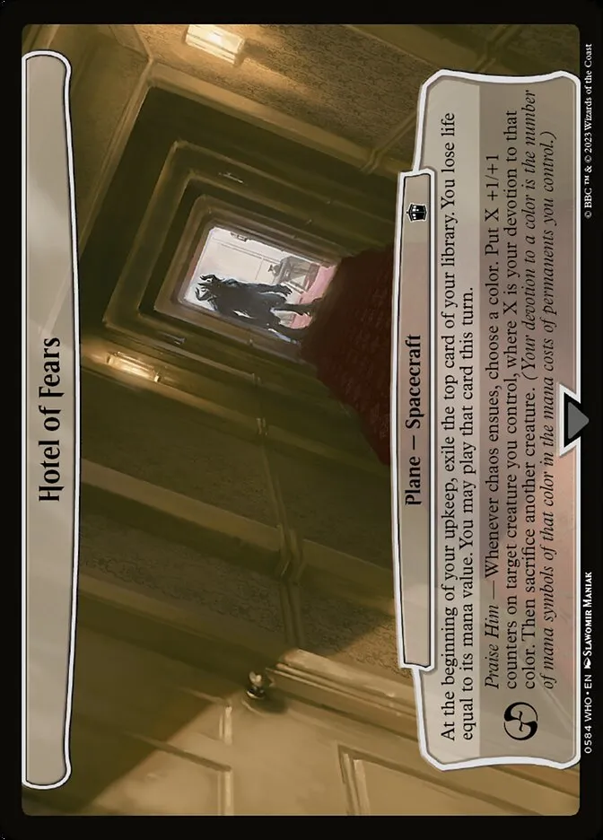2023 Doctor Who Hotel of Fears common #584 common card image