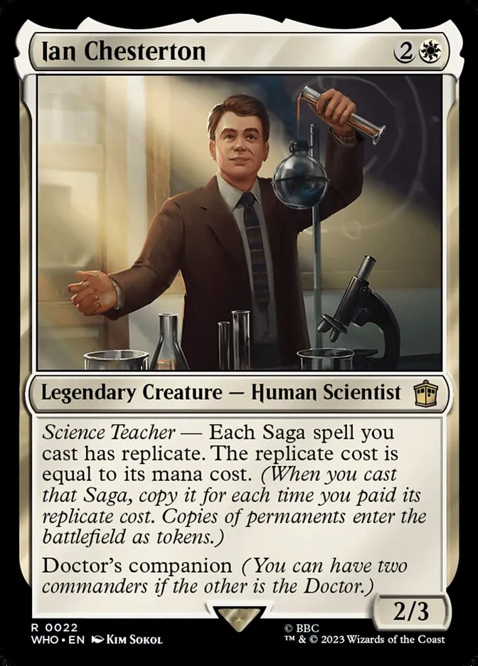 2023 Doctor Who Ian Chesterton rare #22 rare card image